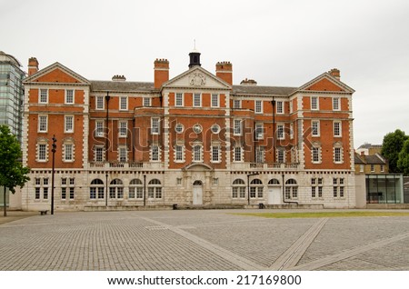 The historic building and courtyard which is now home to the Chelsea College of Arts, part of the University of the Arts in London.