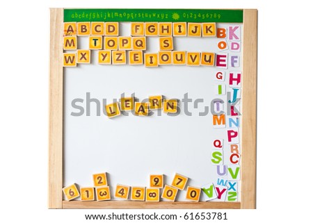 magnet alphabet whiteboard