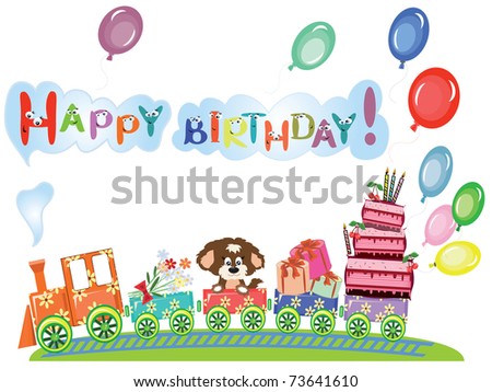 Happy Birthday Funny. stock vector : Happy birthday,