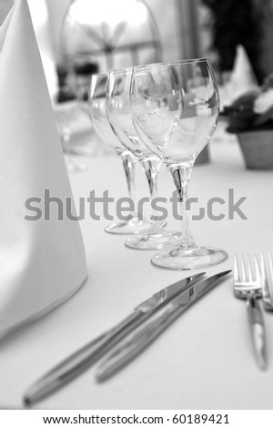 BW catering table