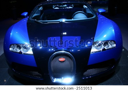 Front of a famous sports car