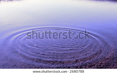 Ripples of Water. Concept: Cause and Effect.