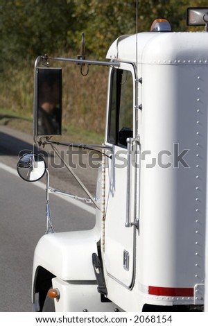 white cab of a truck, usa