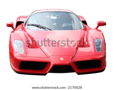 stock photo Red Ferrari Enzo