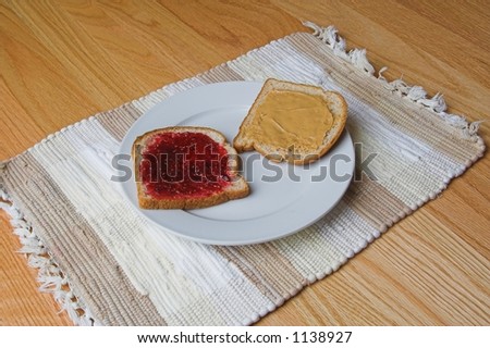 peanut butter & jelly on bread