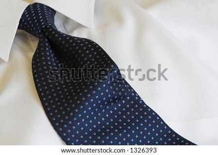 blue executive necktie