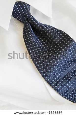 blue executive shirt and tie