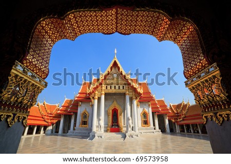 The Marble Temple(Wat Benchamabophit), Bangkok, Thailand