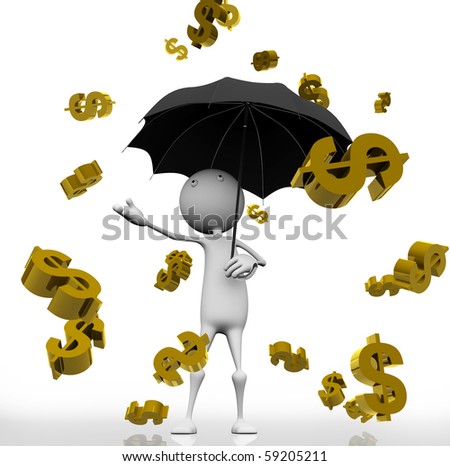 the golden rain of dollar signs