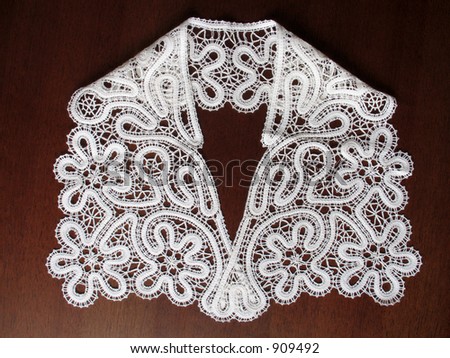 Russian bobbin lace, traditional floral design (Vologda region). Collar (I\'m creator)