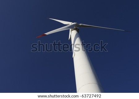 Windmill. One of the mills wind power, Vitkov, The Czech Republic.