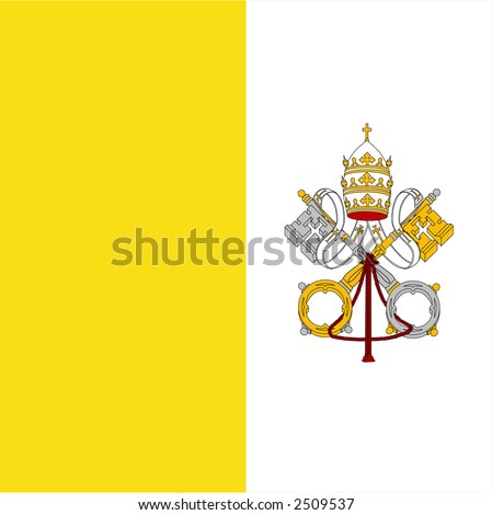 vector : Vatican city flag