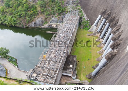 Water Electric Power Dam.