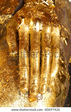 The left hand large Buddha Image