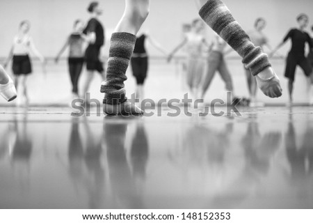 Ballet Dancers In Repetition, Monochrome