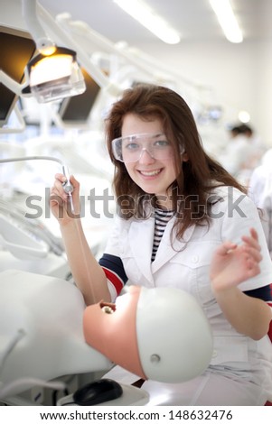 Dental student first time in clinic