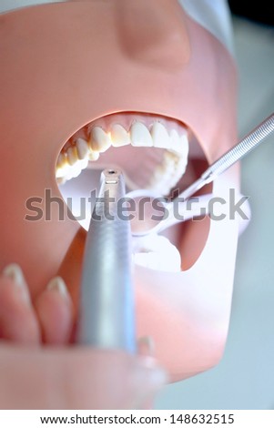 Dental students in clinic