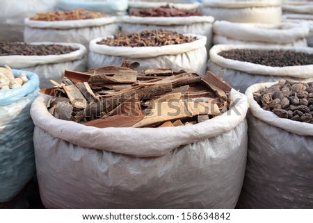 Indian spices background
