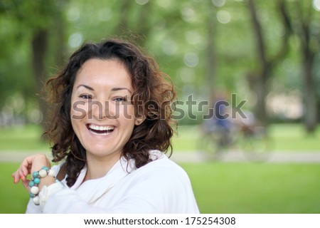 Happy woman portrait