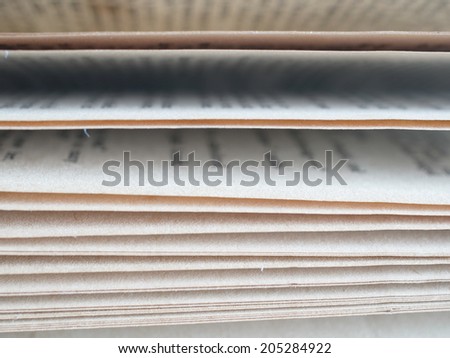 Background of turning book pages