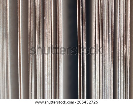 Edges of the paper sheets background