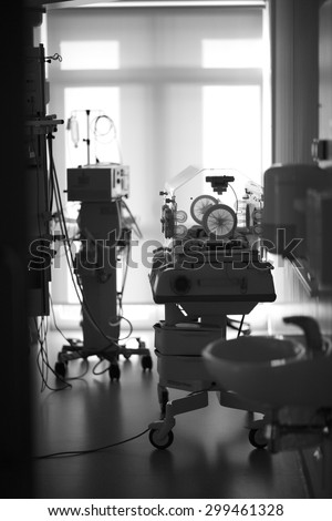 Neonatal intensive care unit, interior of a ward