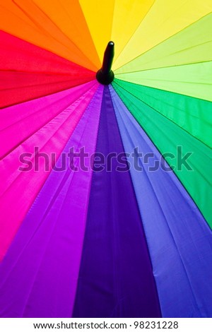 Color pattern of an umbrella