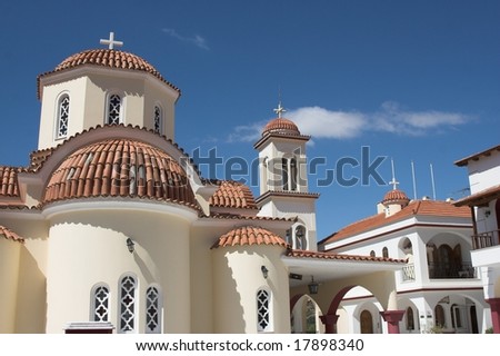 Ortodox church in Spili. Crete, greece.