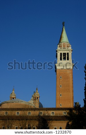 bell tower san church giorgio maggiore morning early venice light shutterstock