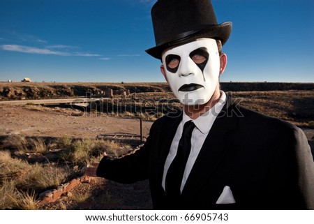 Scary Man in the Desert