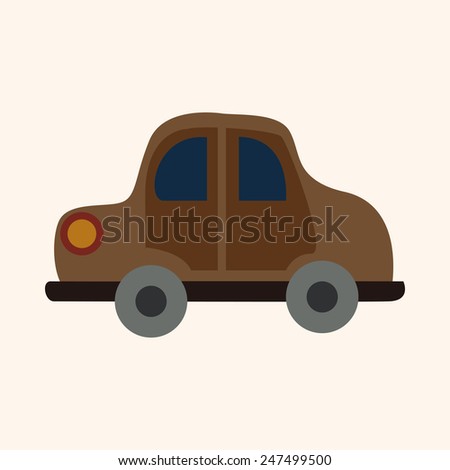 Transportation car flat icon, eps10