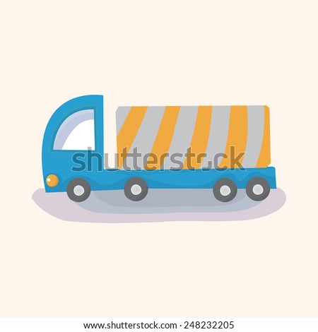 transportation truck theme elements vector,eps