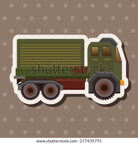 transportation truck theme elements