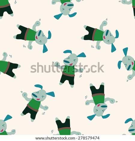 animal dog cartoon, cartoon seamless pattern background