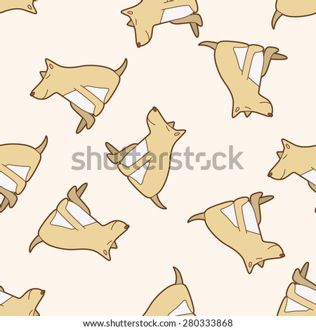 animal cat cartoon , cartoon seamless pattern background