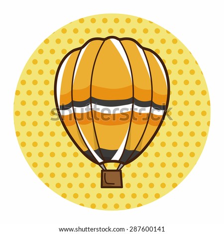 style hot air ballon theme elements vector,eps