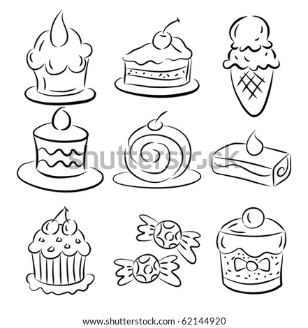 Make elementary sketches of a Making a 3D cake 