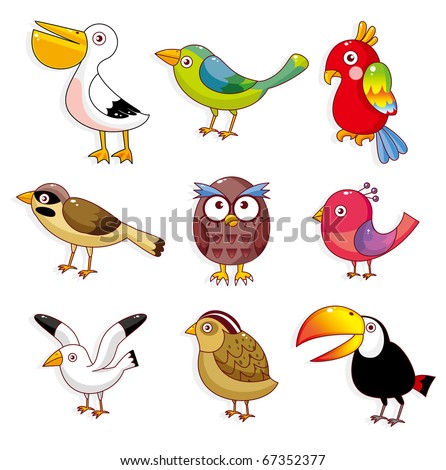 cartoon birds icon cartoon birds icon