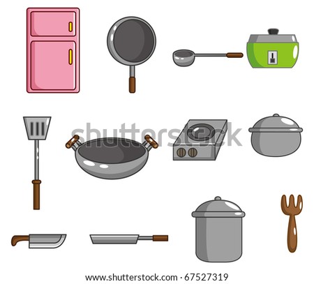 Kitchen Tools Cartoon