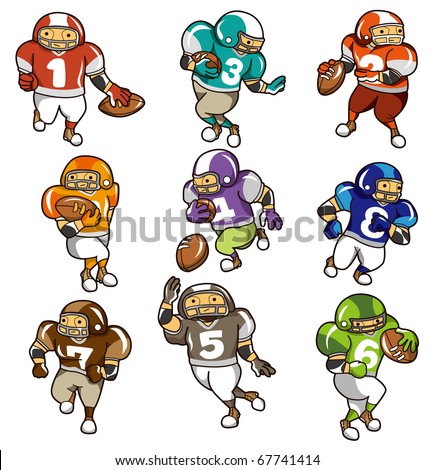 Cartoon Football Quarterback