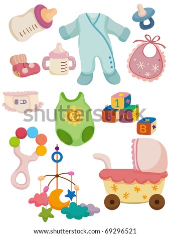 Baby   Start  on Cartoon Baby Stuff Icon Stock Vector 69296521   Shutterstock