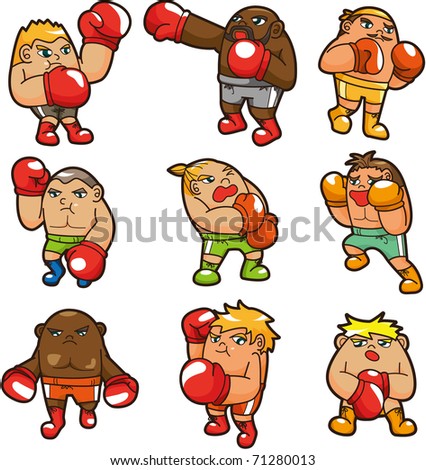 Cartoon Boxer Icon Stock Vector Illustration 71280013 : Shutterstock