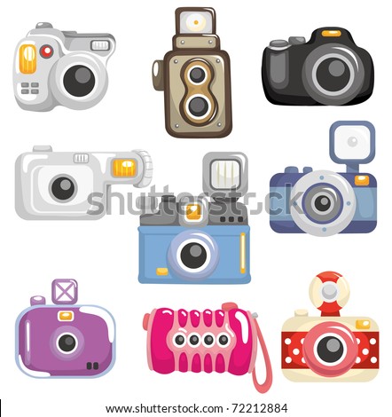 camera icons mac. cartoon camera clipart. stock