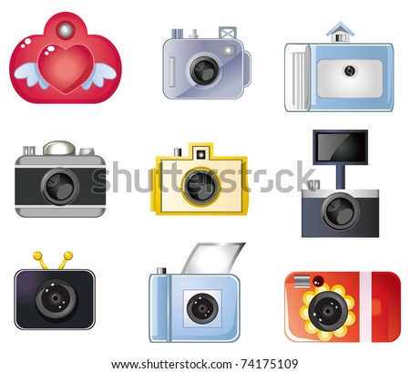 cartoon camera clipart. stock vector : cartoon camera
