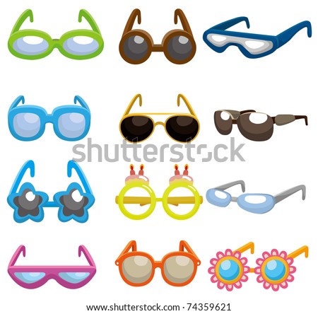 how to draw cartoon sunglasses. stock vector : cartoon