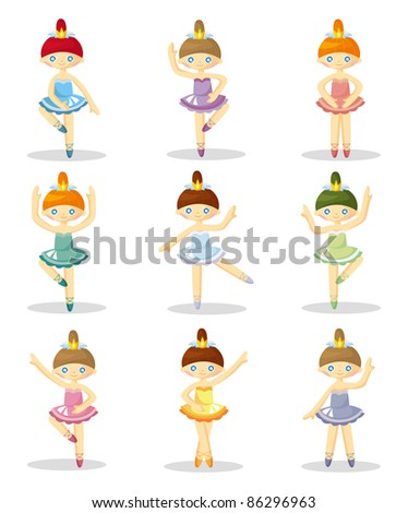 Cartoon Ballet Icon Stock Vector Illustration 86296963 : Shutterstock