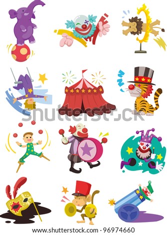 Cartoon Circus Characters