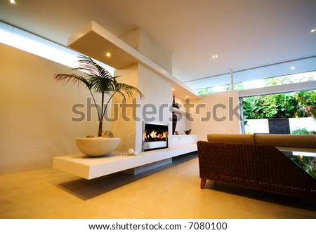 A modern, designer house - interior