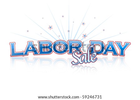 Labor Day Sale lettering