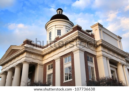 Historic Madison county court house built in 1854